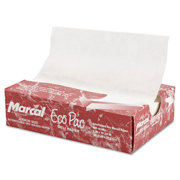 Marcal® Eco-pac Interfolded Dry Wax Paper, 10 X 10.75, White, 500-pack, 12 Packs-carton freeshipping - TVN Wholesale